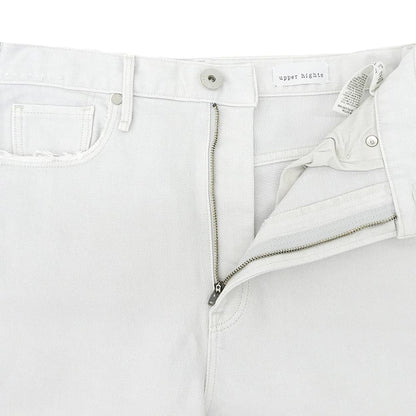 upper hights アッパーハイツ THE MISS BONE テーパードデニムパンツ ボトムス レディース ライトグレー 25 ボトムス