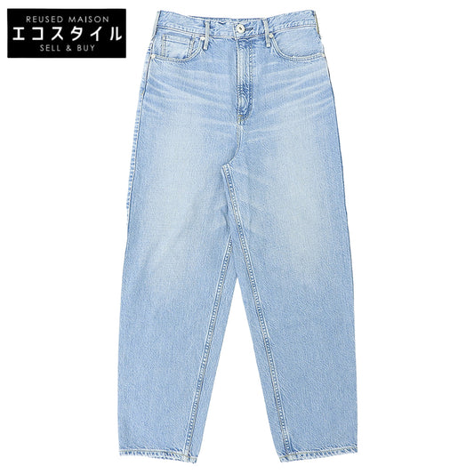 upper hights アッパーハイツ 美品 THE FIG テーパードデニムパンツ ボトムス レディース ライトブルー 25 ボトムス