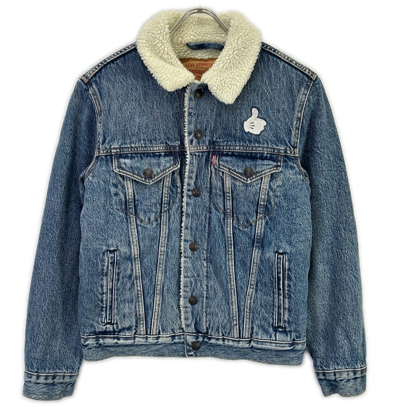 LEVI'S リーバイス 【×ミッキーマウス】16365-0086 ライトブルー 裏地ボアデニムジャケット ジャケット