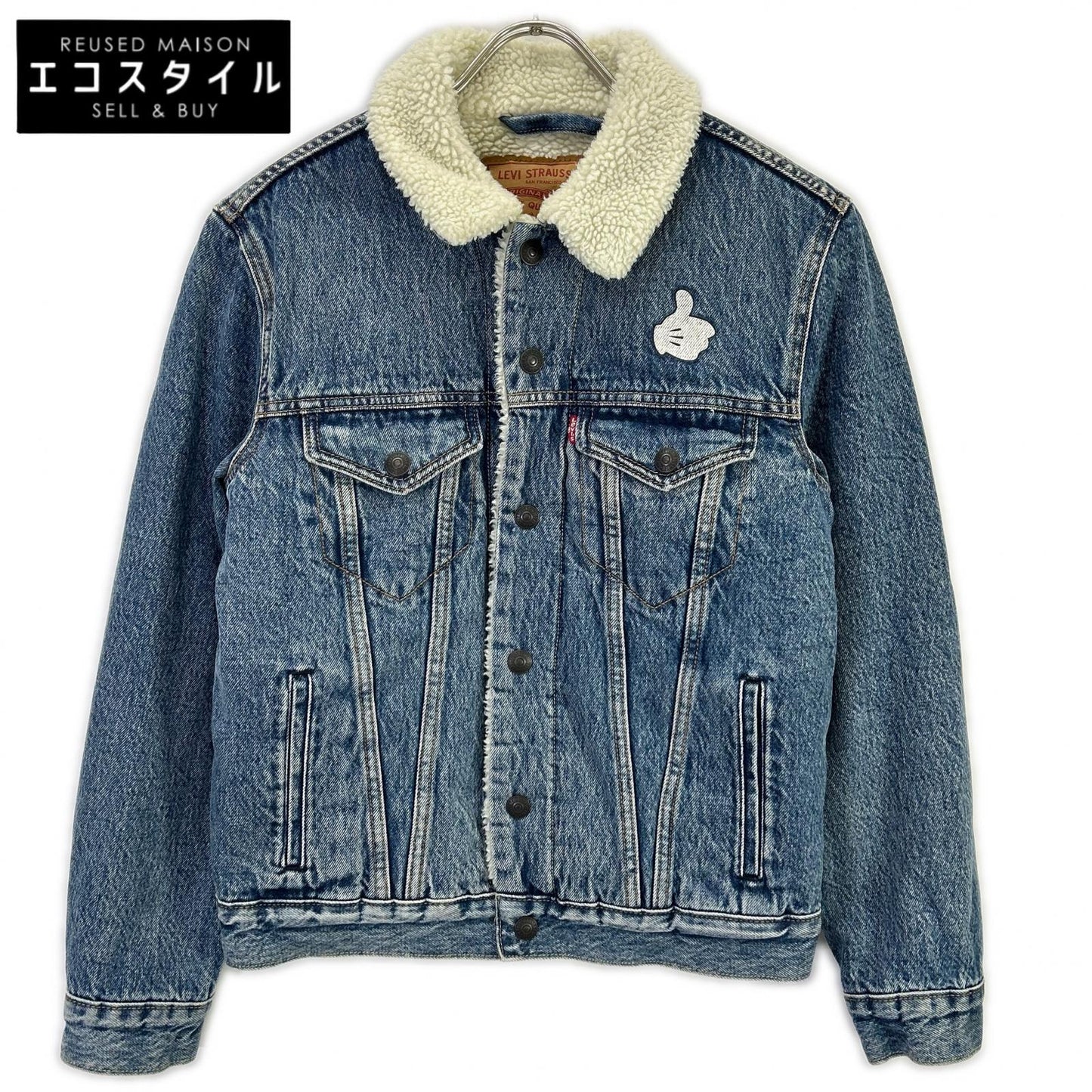 LEVI'S リーバイス 【×ミッキーマウス】16365-0086 ライトブルー 裏地ボアデニムジャケット ジャケット