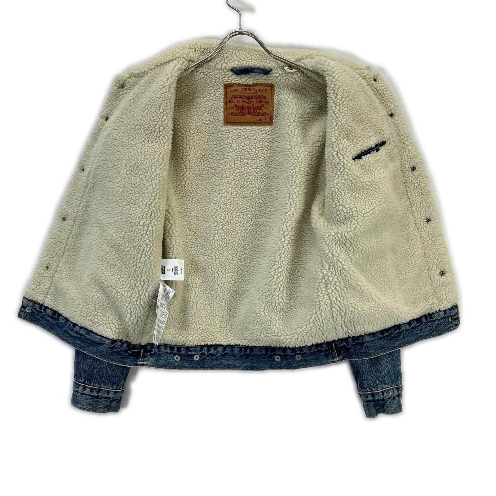LEVI'S リーバイス 【×ミッキーマウス】16365-0086 ライトブルー 裏地ボアデニムジャケット ジャケット