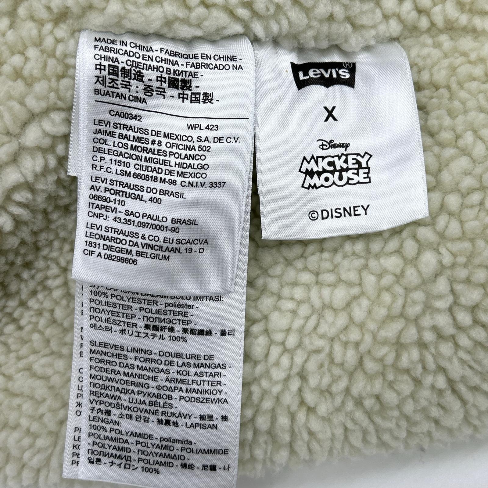 LEVI'S リーバイス 【×ミッキーマウス】16365-0086 ライトブルー 裏地ボアデニムジャケット ジャケット