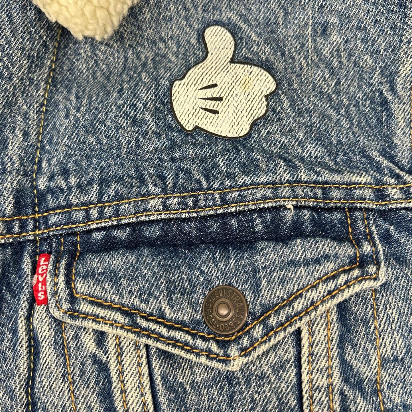 LEVI'S リーバイス 【×ミッキーマウス】16365-0086 ライトブルー 裏地ボアデニムジャケット ジャケット