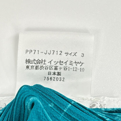 PLEATS PLEASE プリーツプリーズ PP71-JJ712 ライトブルー コミックイラストデザインカラーシャツブラウス トップス