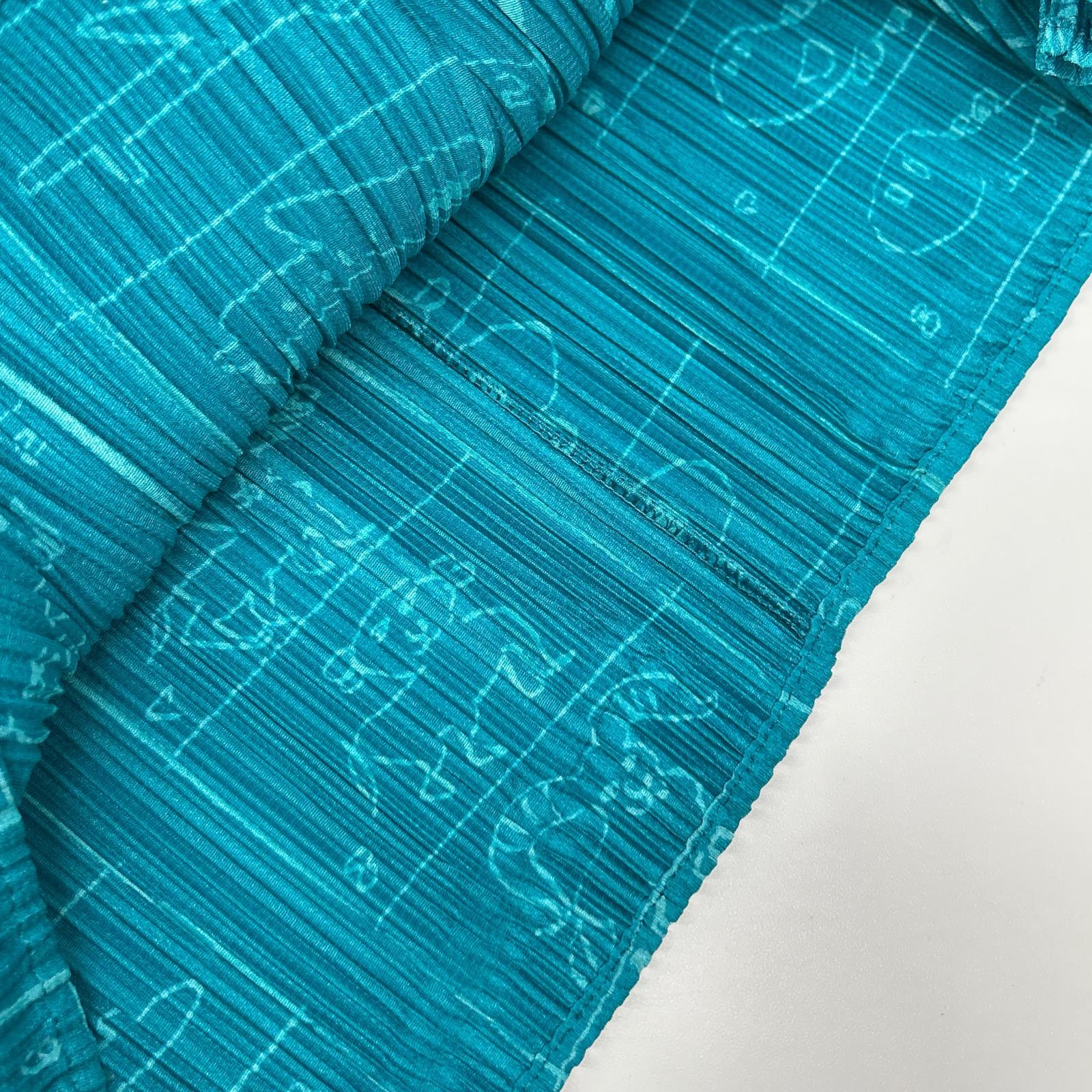 PLEATS PLEASE プリーツプリーズ PP71-JG714 ライトブルー コミックイラストロングスカート スカート