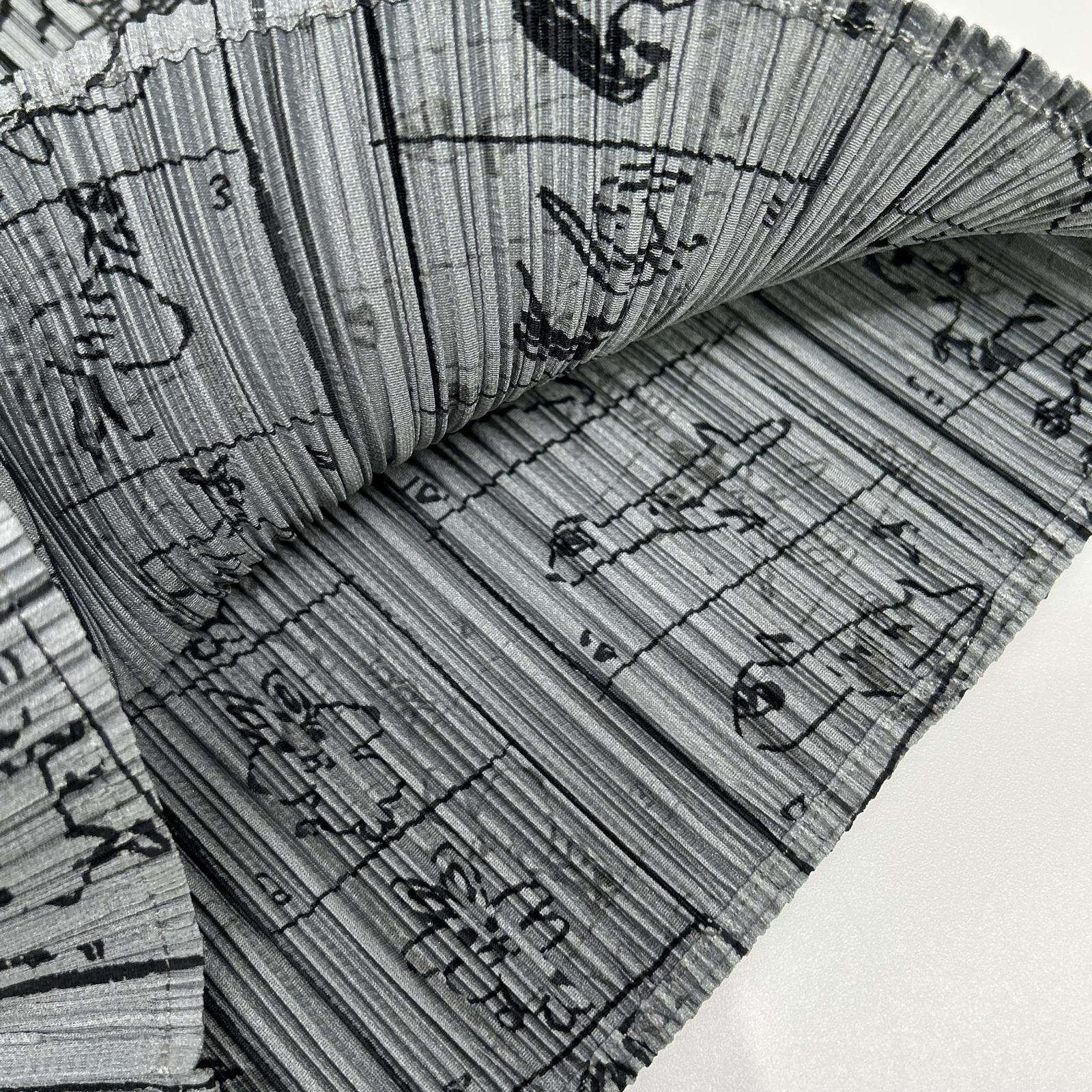 PLEATS PLEASE プリーツプリーズ PP71-JK716 グレー コミックイラストモックネック半袖カットソー トップス