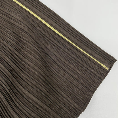 PLEATS PLEASE プリーツプリーズ PP43-JD422 ブラウン ラインデザインショールカラージャケット ジャケット