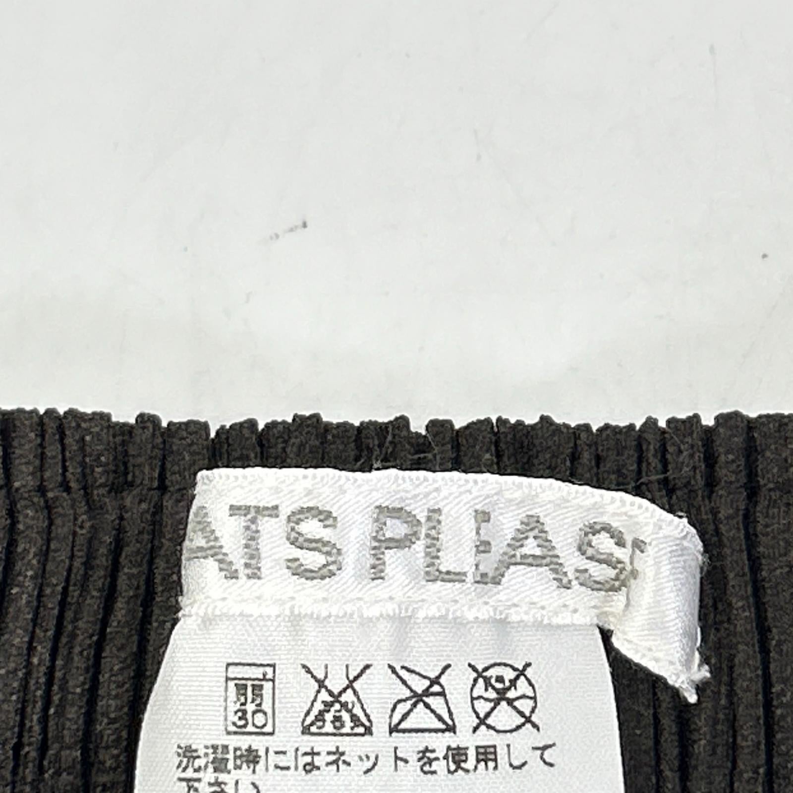 PLEATS PLEASE プリーツプリーズ PP43-JG424 ブラウン ラインデザインロングスカート スカート