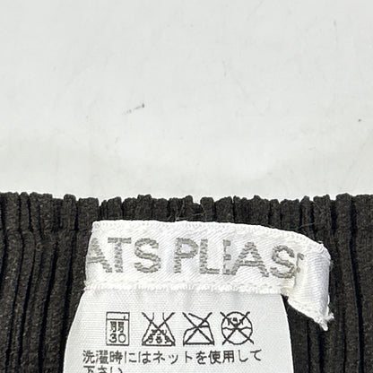 PLEATS PLEASE プリーツプリーズ PP43-JG424 ブラウン ラインデザインロングスカート スカート