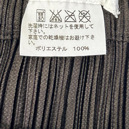 PLEATS PLEASE プリーツプリーズ PP43-JG424 ブラウン ラインデザインロングスカート スカート