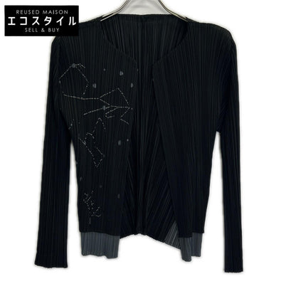 PLEATS PLEASE プリーツプリーズ 【美品】PP61-JG524 プリーツ 星座カッティング レイヤード カーディガン トップス