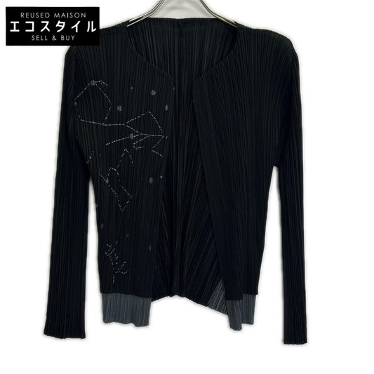 PLEATS PLEASE プリーツプリーズ 【美品】PP61-JG524 プリーツ 星座カッティング レイヤード カーディガン トップス