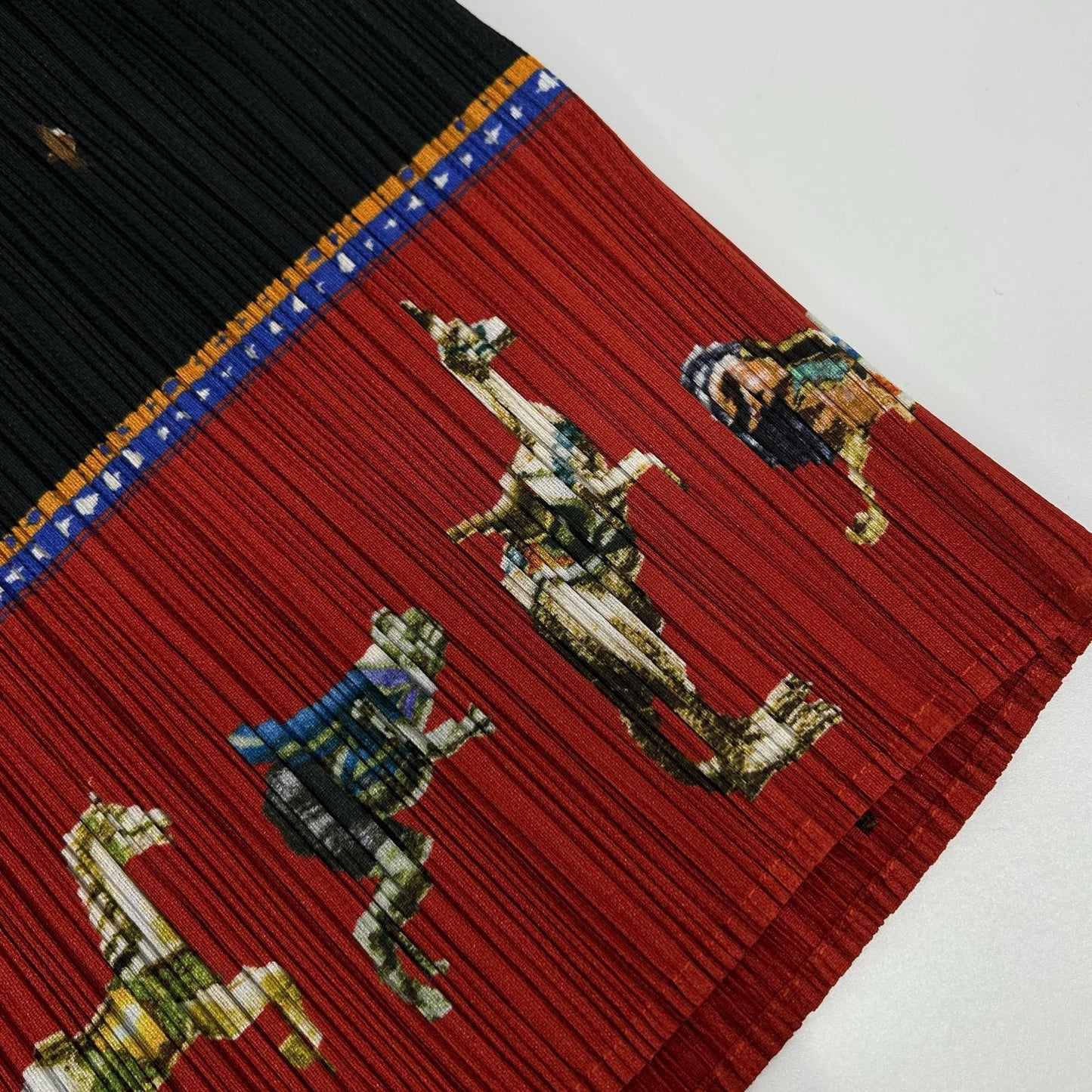 PLEATS PLEASE プリーツプリーズ PP43-JG771 ブラック メリーゴーランド アニマルプリント 半袖カットソー トップス
