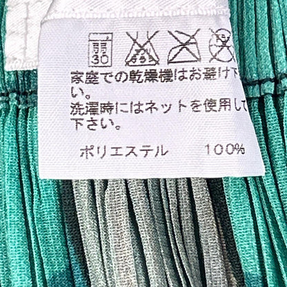 PLEATS PLEASE PP73-JG614 Black × Green Geometric-Pattern Dot Medium Skirt