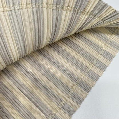 PLEATS PLEASE プリーツプリーズ PP71-JG644 アイボリー×ライトグレー ストライプロングスカート スカート