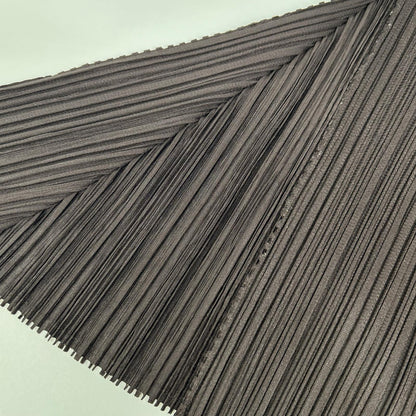 PLEATS PLEASE プリーツプリーズ PP33-JK202 ブラウン Vネックモックネック変形長袖カットソー トップス