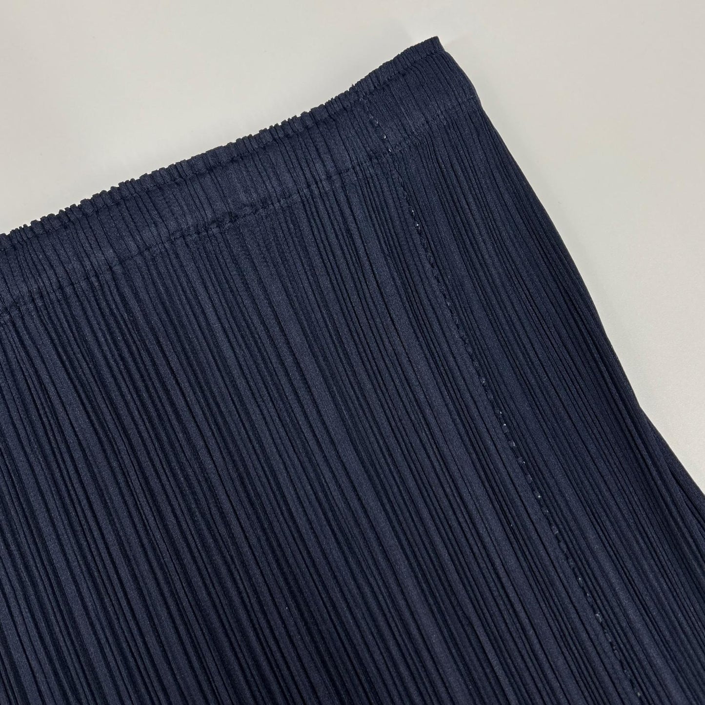PLEATS PLEASE プリーツプリーズ PP33-JG205 ダークネイビー ミニフリンジロングスカート スカート