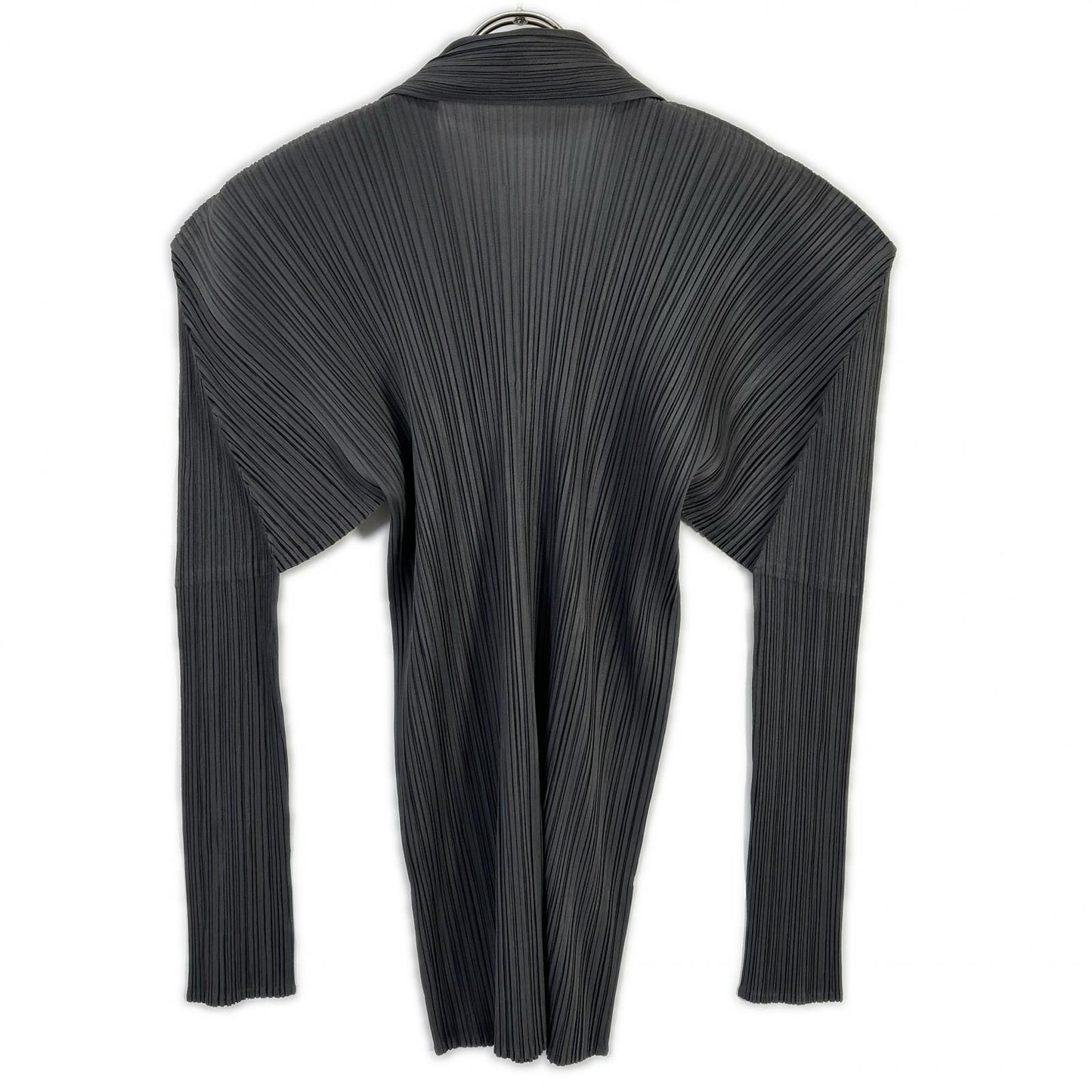 PLEATS PLEASE プリーツプリーズ PP04-JK606 グレー 襟付き変形長袖カットソー トップス