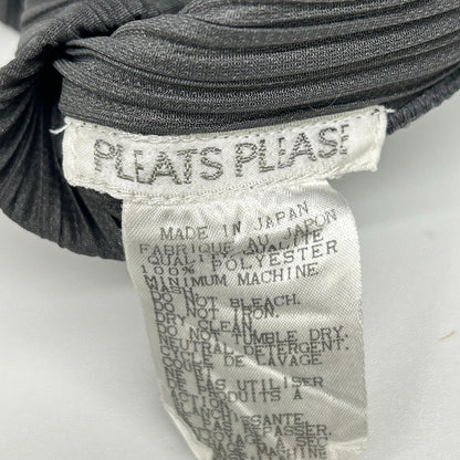 PLEATS PLEASE プリーツプリーズ PP04-JK606 グレー 襟付き変形長袖カットソー トップス
