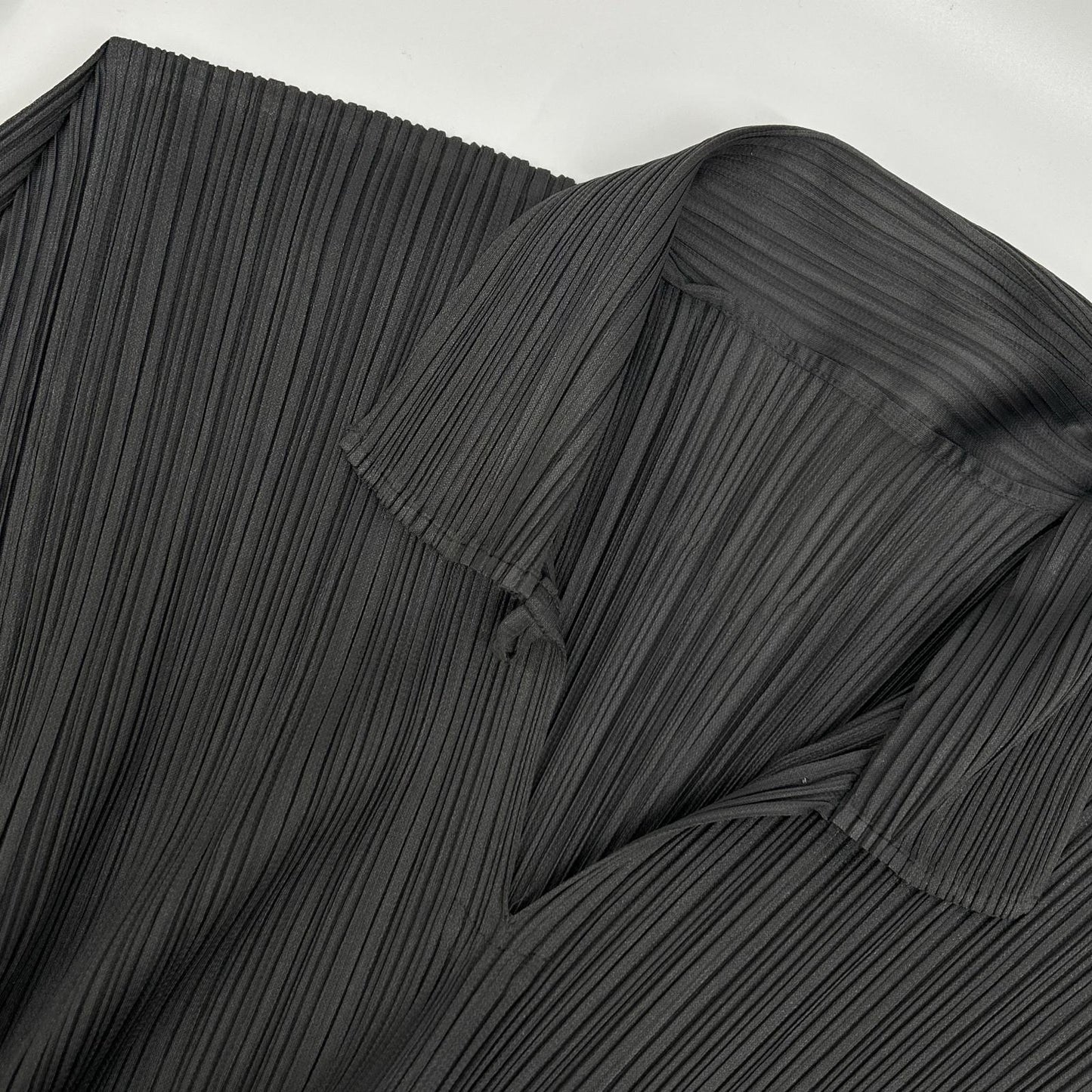 PLEATS PLEASE プリーツプリーズ PP04-JK606 グレー 襟付き変形長袖カットソー トップス