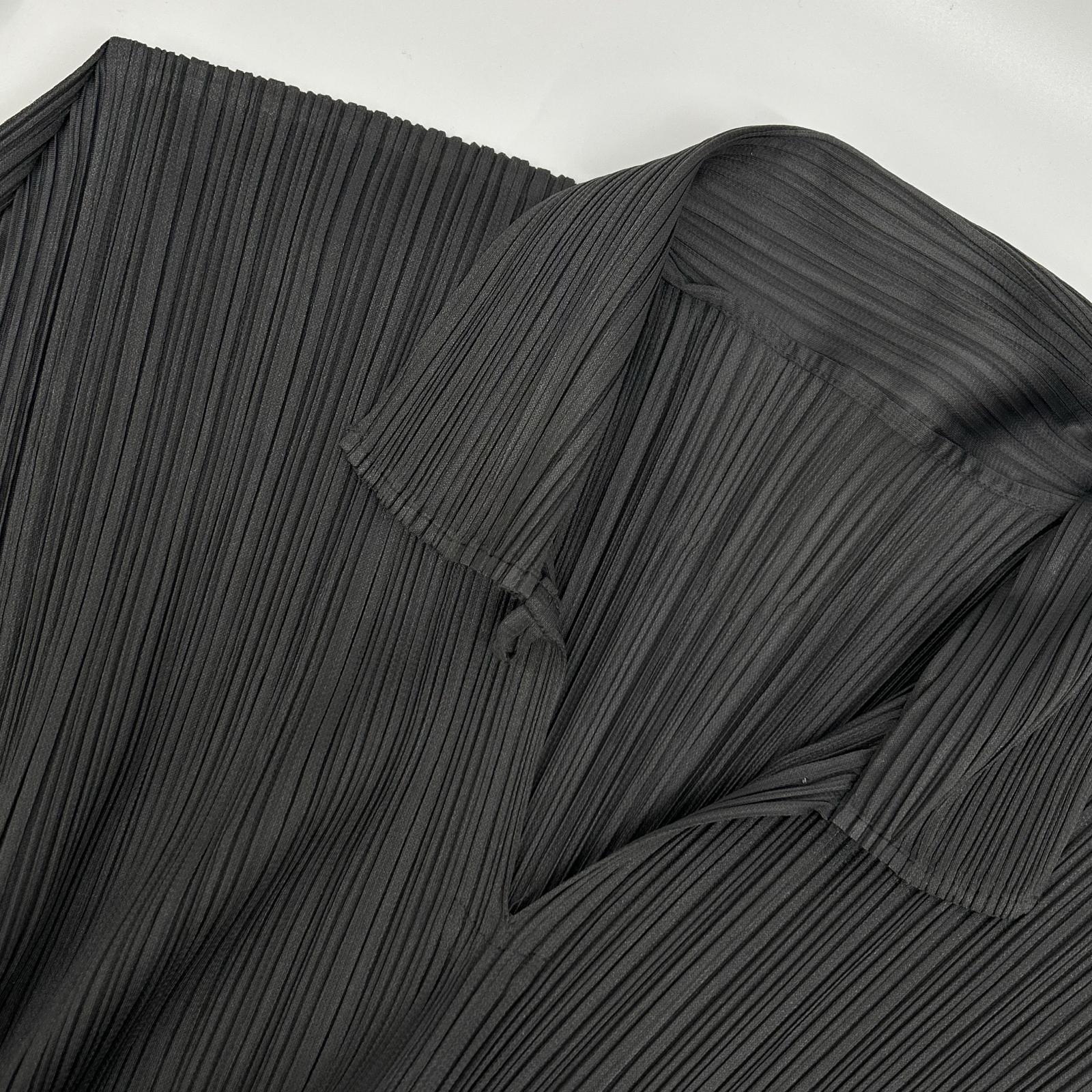 PLEATS PLEASE プリーツプリーズ PP04-JK606 グレー 襟付き変形長袖カットソー トップス