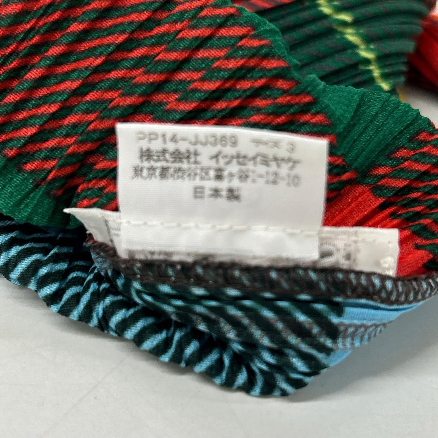 PLEATS PLEASE プリーツプリーズ 【美品】PP14-JJ369 プリーツ チェック 長袖ブラウス トップス