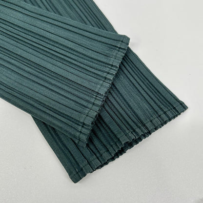 PLEATS PLEASE プリーツプリーズ PP72-JK602 グリーン クルーネック長袖カットソー トップス