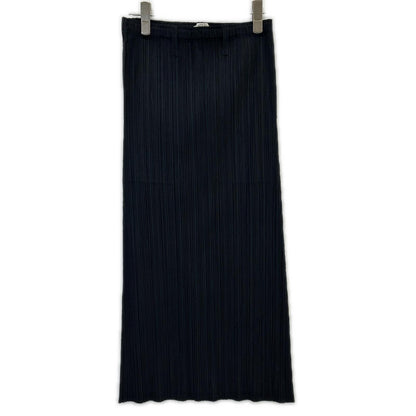 PLEATS PLEASE プリーツプリーズ PP41-JG424 ブラック バックスリットロングスカート スカート