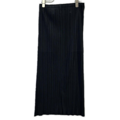 PLEATS PLEASE プリーツプリーズ PP41-JG424 ブラック バックスリットロングスカート スカート