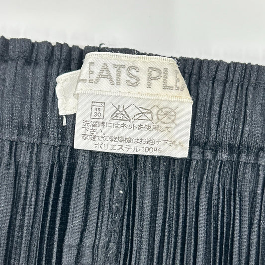 PLEATS PLEASE プリーツプリーズ PP41-JG424 ブラック バックスリットロングスカート スカート