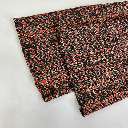 PLEATS PLEASE PP74-JF743 Brown × Orange All-Over-Pattern Flared Pants