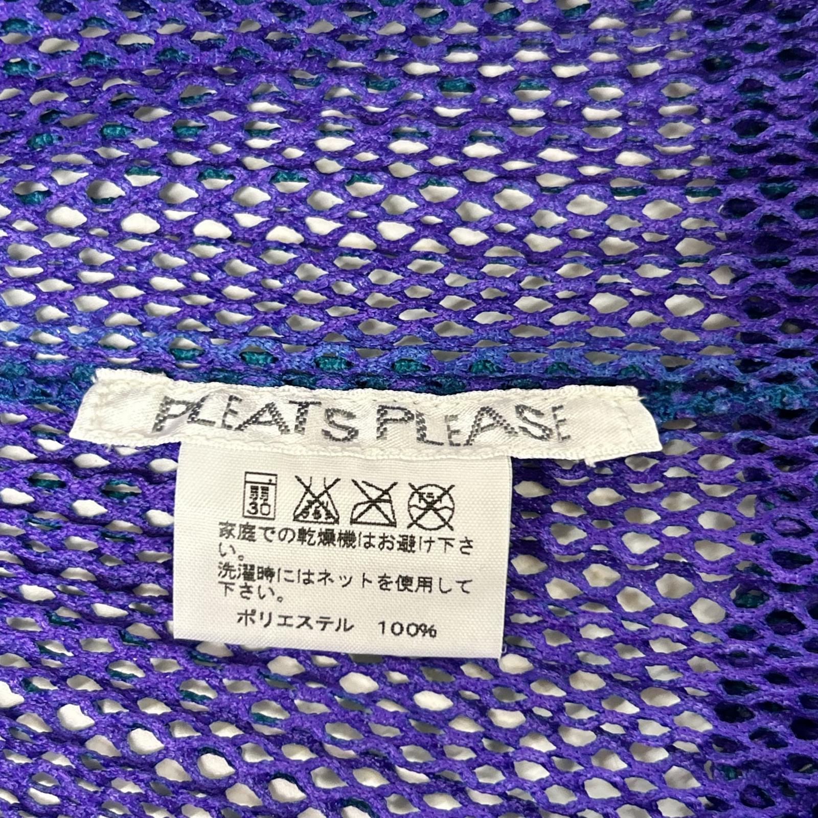 PLEATS PLEASE プリーツプリーズ 【美品】PP51-JK712 プリーツ メッシュ 半袖カットソー トップス