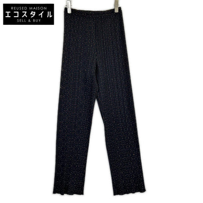 PLEATS PLEASE プリーツプリーズ PP94-JF582 ブラック ジグザグステッチパンツ ボトムス