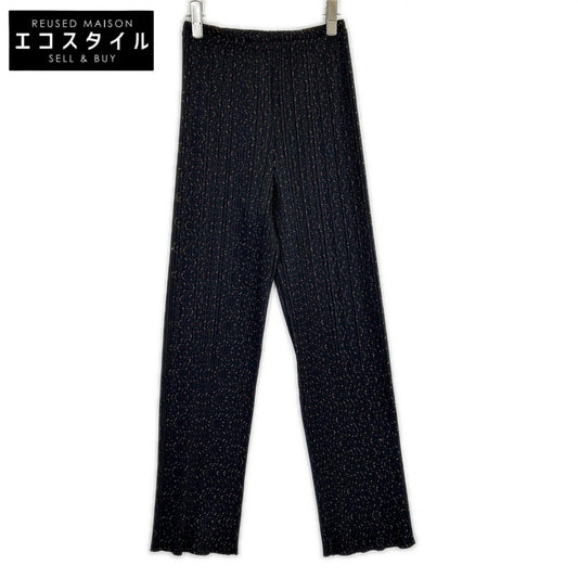 PLEATS PLEASE プリーツプリーズ PP94-JF582 ブラック ジグザグステッチパンツ ボトムス