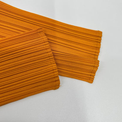 PLEATS PLEASE PP61-JK202 Orange Long-Sleeve Top Top
