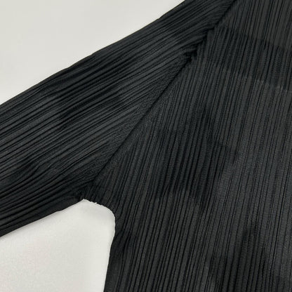 PLEATS PLEASE プリーツプリーズ PP81-JK143 ブラック 星柄7分袖カットソー トップス