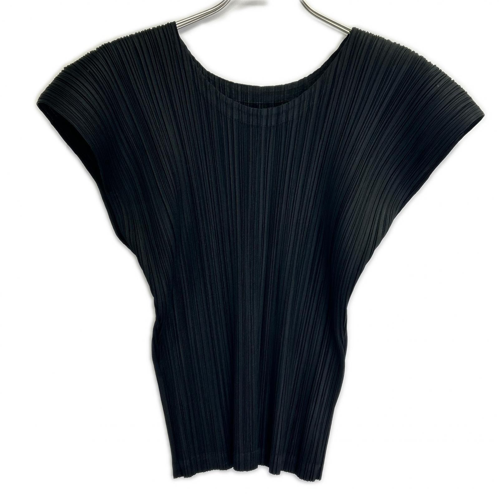 PLEATS PLEASE プリーツプリーズ 【美品】PP23-JK145 プリーツ フレンチスリーブ カットソー トップス