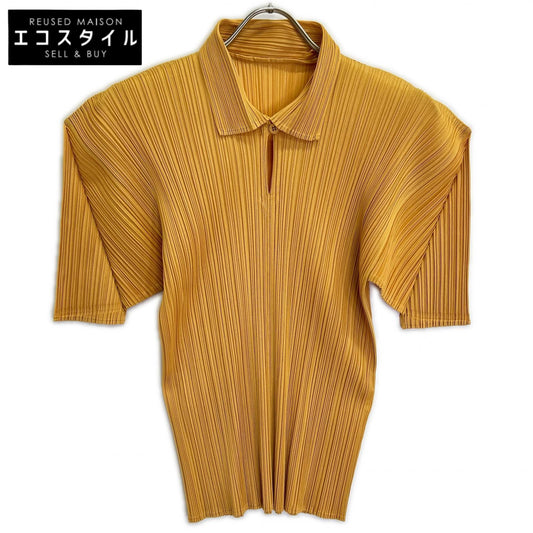 PLEATS PLEASE プリーツプリーズ 【美品】PP91-JK075 プリーツ 半袖ポロシャツ トップス