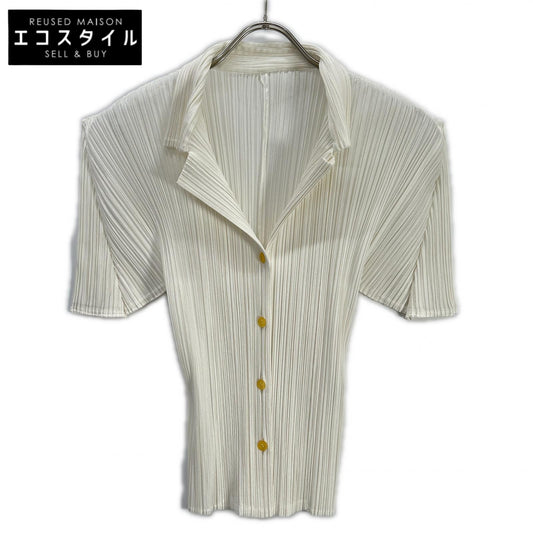 PLEATS PLEASE プリーツプリーズ PP01-JJ602 ホワイト 半袖シャツブラウス トップス