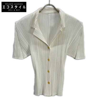 【SALE】 PLEATS PLEASE プリーツプリーズ PP01-JJ602 ホワイト 半袖シャツブラウス トップス