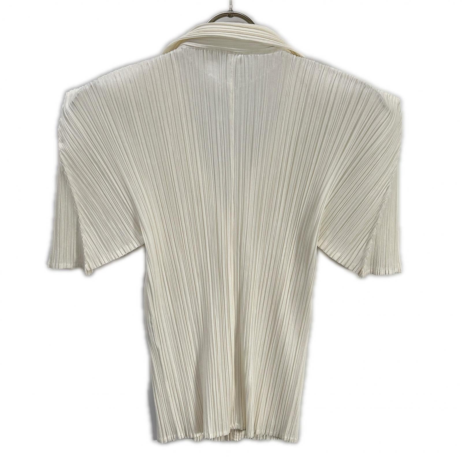 【SALE】 PLEATS PLEASE プリーツプリーズ PP01-JJ602 ホワイト 半袖シャツブラウス トップス