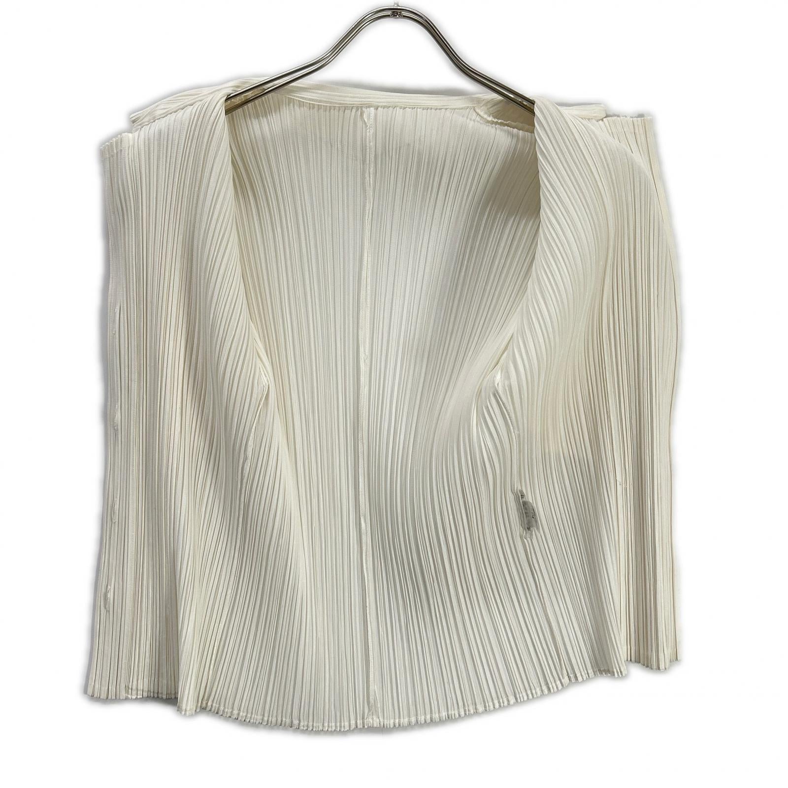 【SALE】 PLEATS PLEASE プリーツプリーズ PP01-JJ602 ホワイト 半袖シャツブラウス トップス