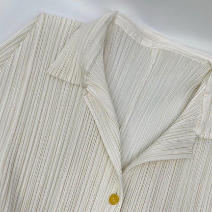 【SALE】 PLEATS PLEASE プリーツプリーズ PP01-JJ602 ホワイト 半袖シャツブラウス トップス