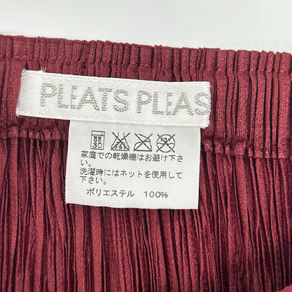 PLEATS PLEASE プリーツプリーズ PP63-JG675 レッド ロングスカート スカート