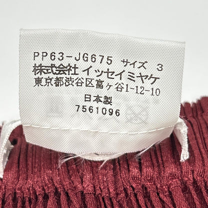 PLEATS PLEASE プリーツプリーズ PP63-JG675 レッド ロングスカート スカート