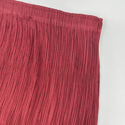PLEATS PLEASE プリーツプリーズ PP63-JG675 レッド ロングスカート スカート