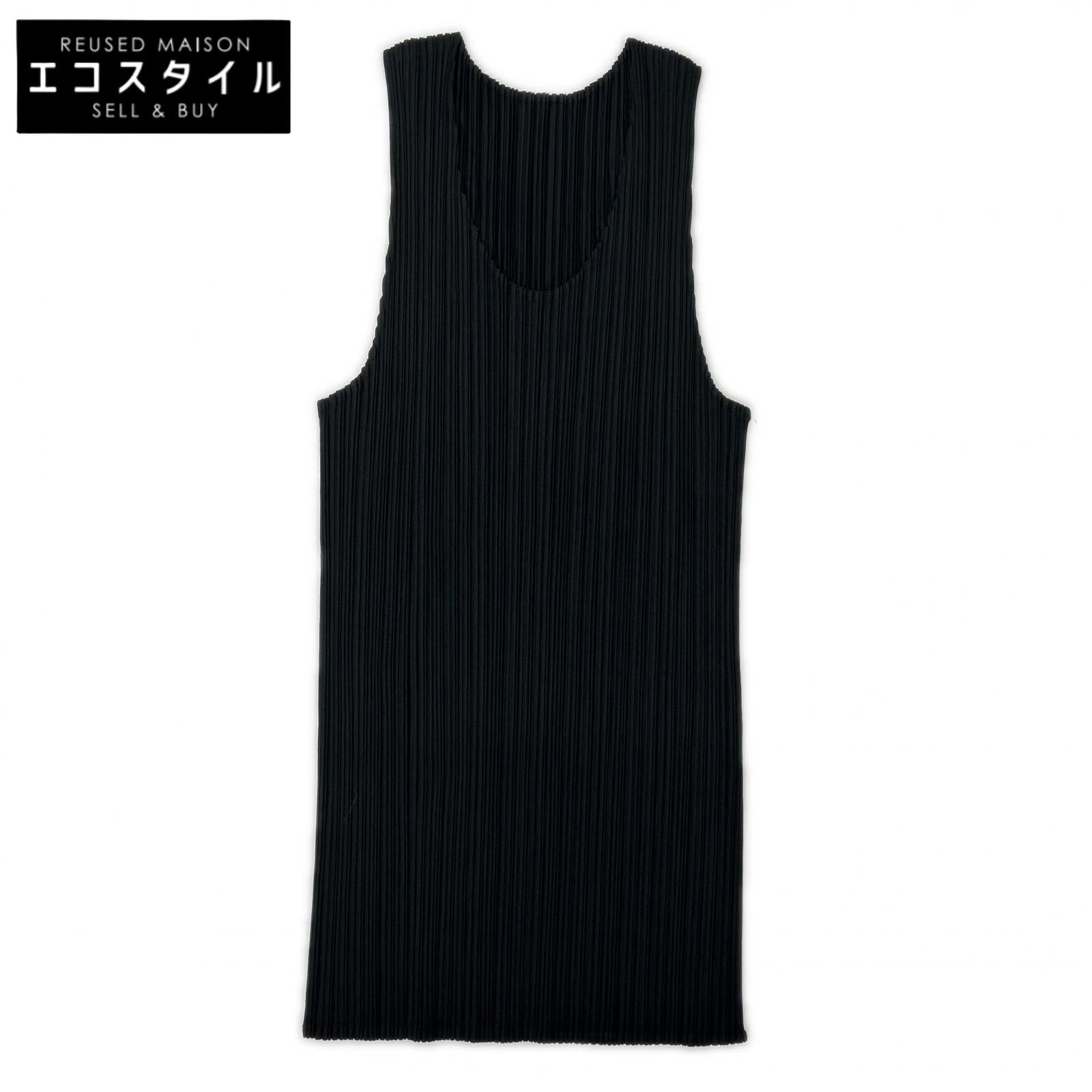 PLEATS PLEASE プリーツプリーズ PP05-JK001 ブラック ノースリーブトップス トップス
