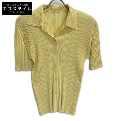 PLEATS PLEASE PP03-JJ104 pleated short-sleeve blouse, top