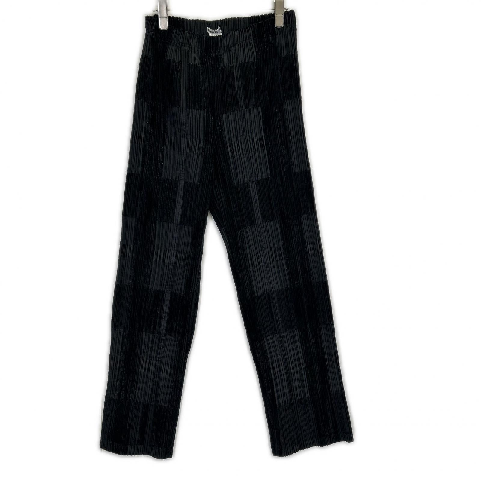 ISSEY MIYAKE イッセイミヤケ IM14FF908 ブラック コーデュロイラインデザインパンツ ボトムス