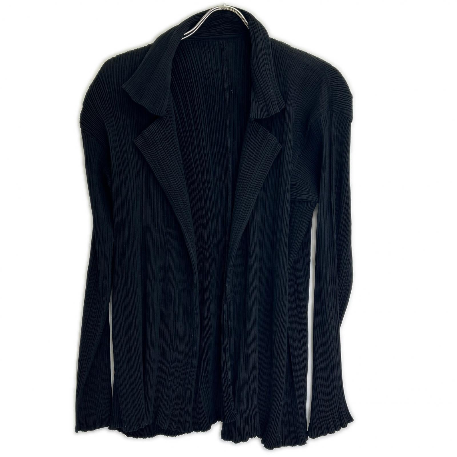 ISSEY MIYAKE イッセイミヤケ 【美品】IM63-FD907 プリーツ ボタンレス ジャケット ジャケット